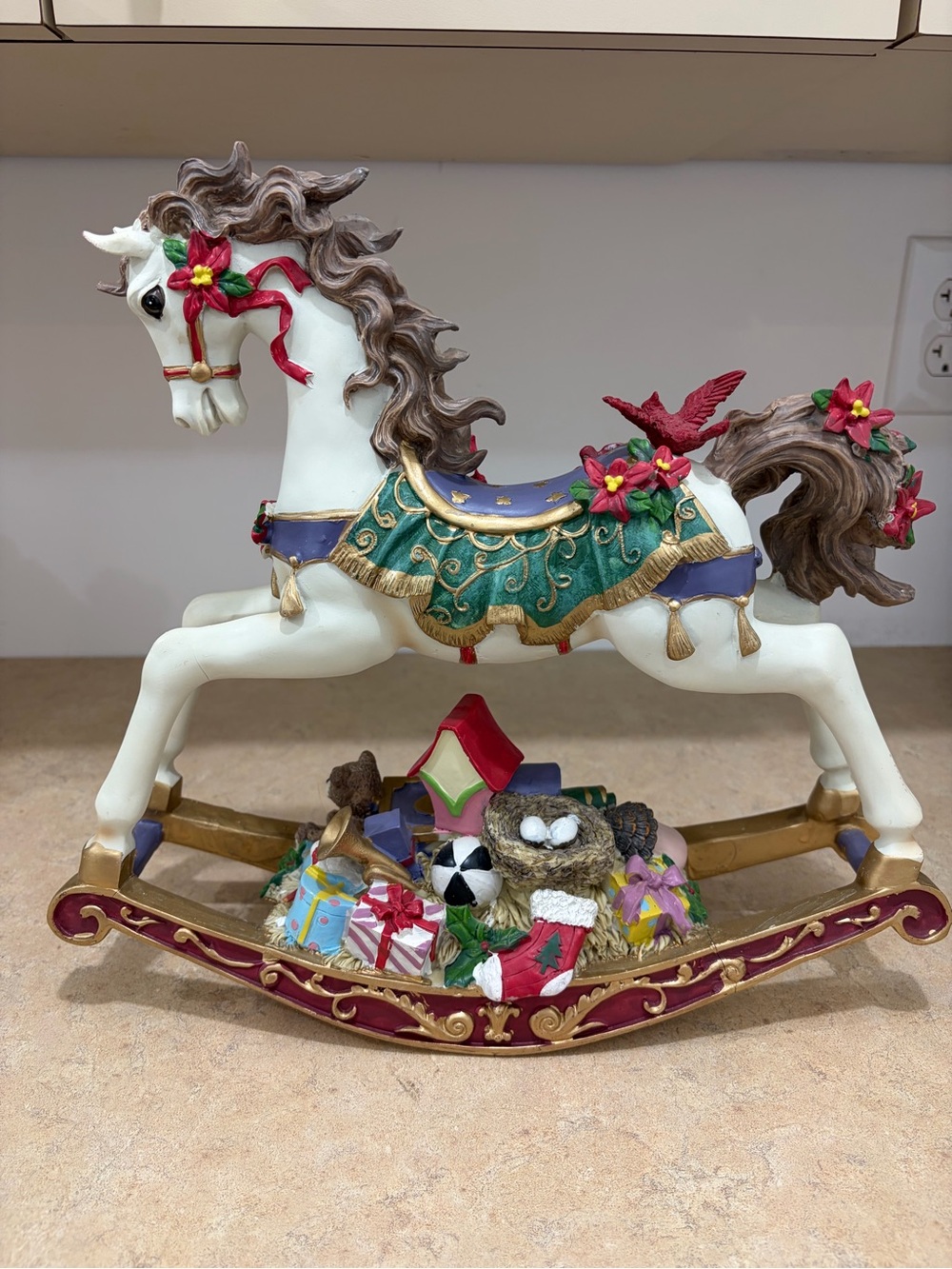 Christmas Rhapsody Rocking Horse Figurine by The San Francisco Music Box Company